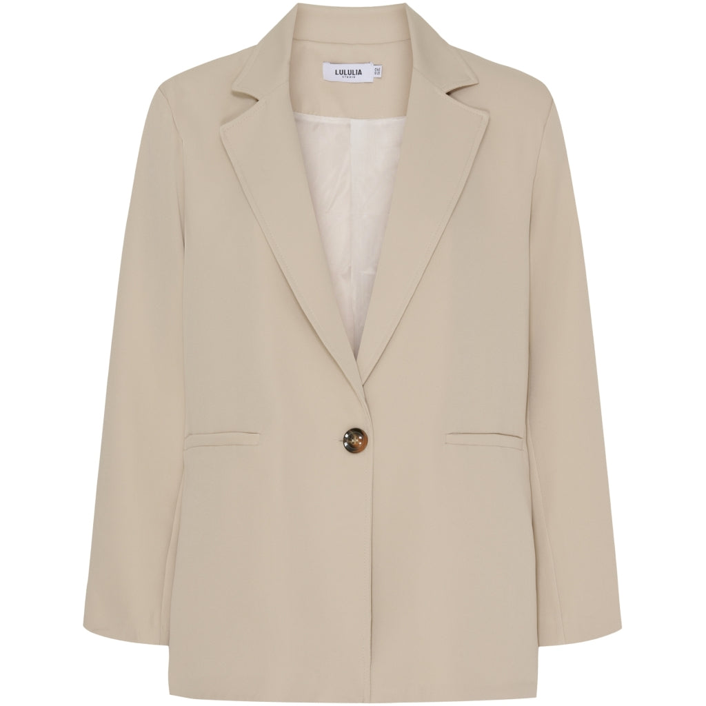 Se Lululia Gia dame blazer 6120-0 - Beige hos Klædeskabet.dk