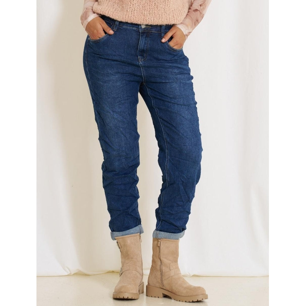 Se Marta Du Chateau dame MDCKatrine Jeans 3499 MDC105 - Dark Blue hos Klædeskabet.dk