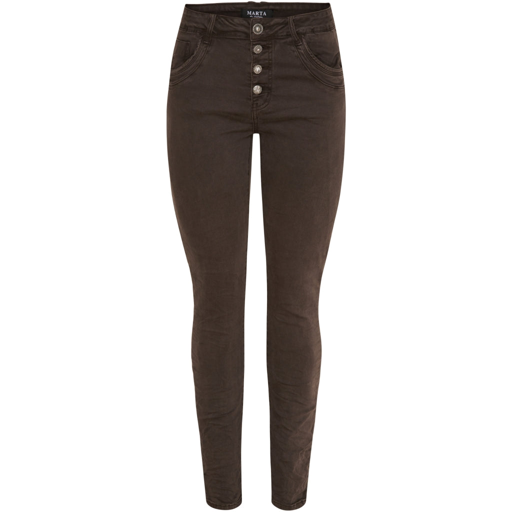 Se Marta Du Chateau dame jeans MdcBetty Jeans MDC101 - Camel hos Klædeskabet.dk