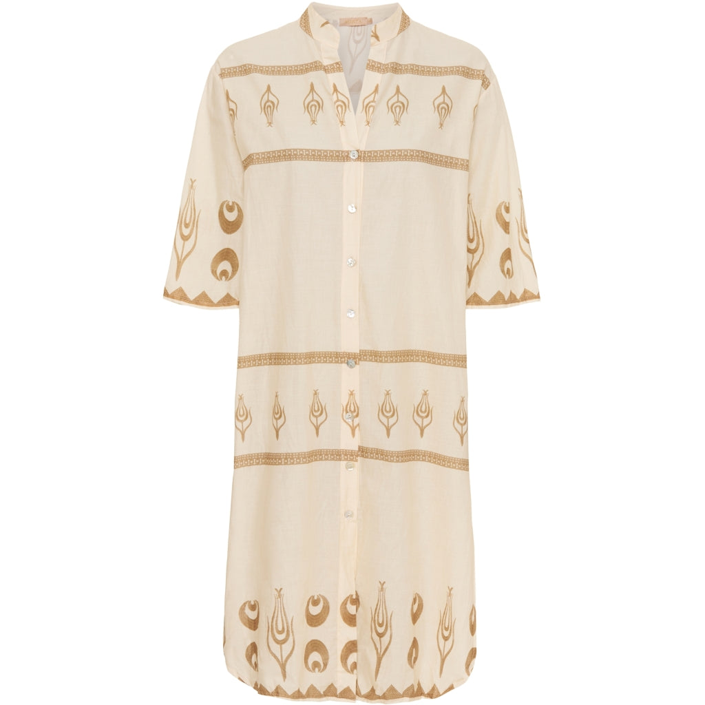 Marta Du Chateau dame kjole 28464 - Beige Print
