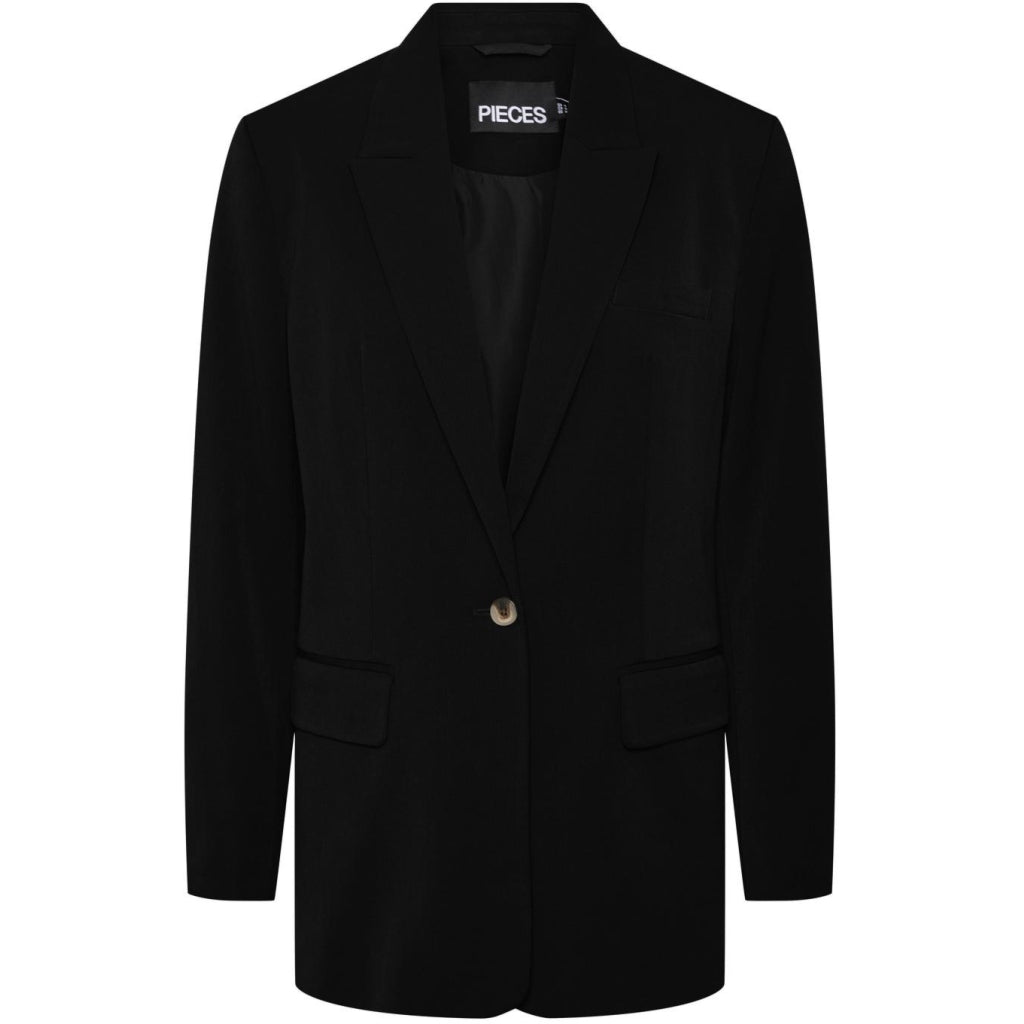 Se PIECES dame blazer PCSERANO - Black hos Klædeskabet.dk