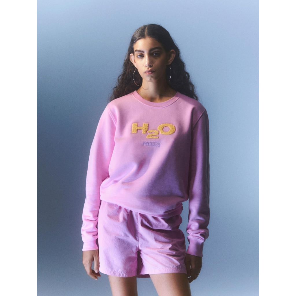 Billede af PIECES dame sweatshirt PCMIXTAPE - Begonia Pink H2O