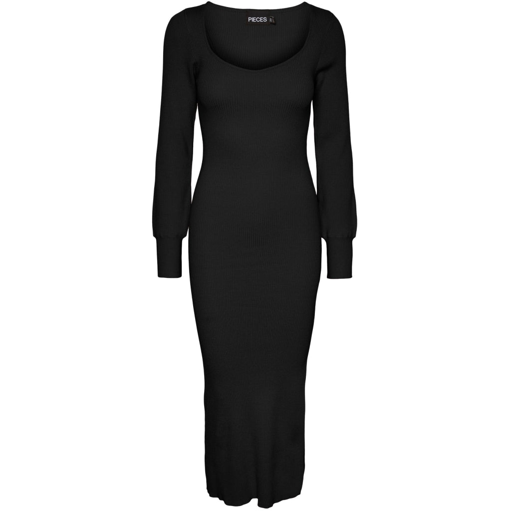 Billede af PIECES dame strikkjole PCJamil - Black