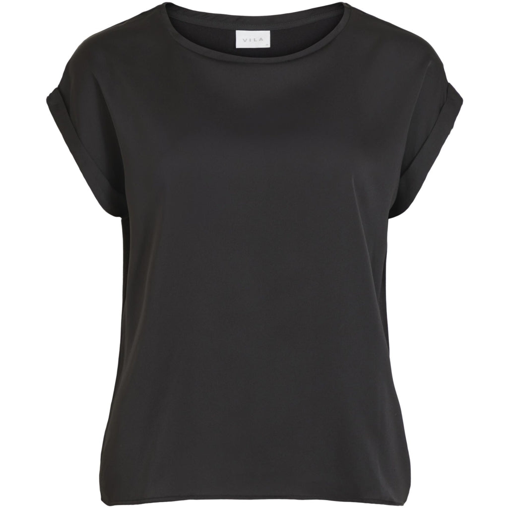 VILA dame top VIELLETTE - Black