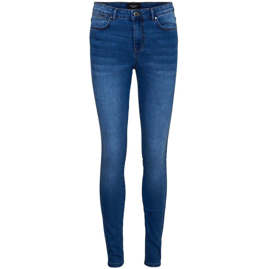 10: Vero Moda dame skinny jeans VMJUNE - Medium blue denim
