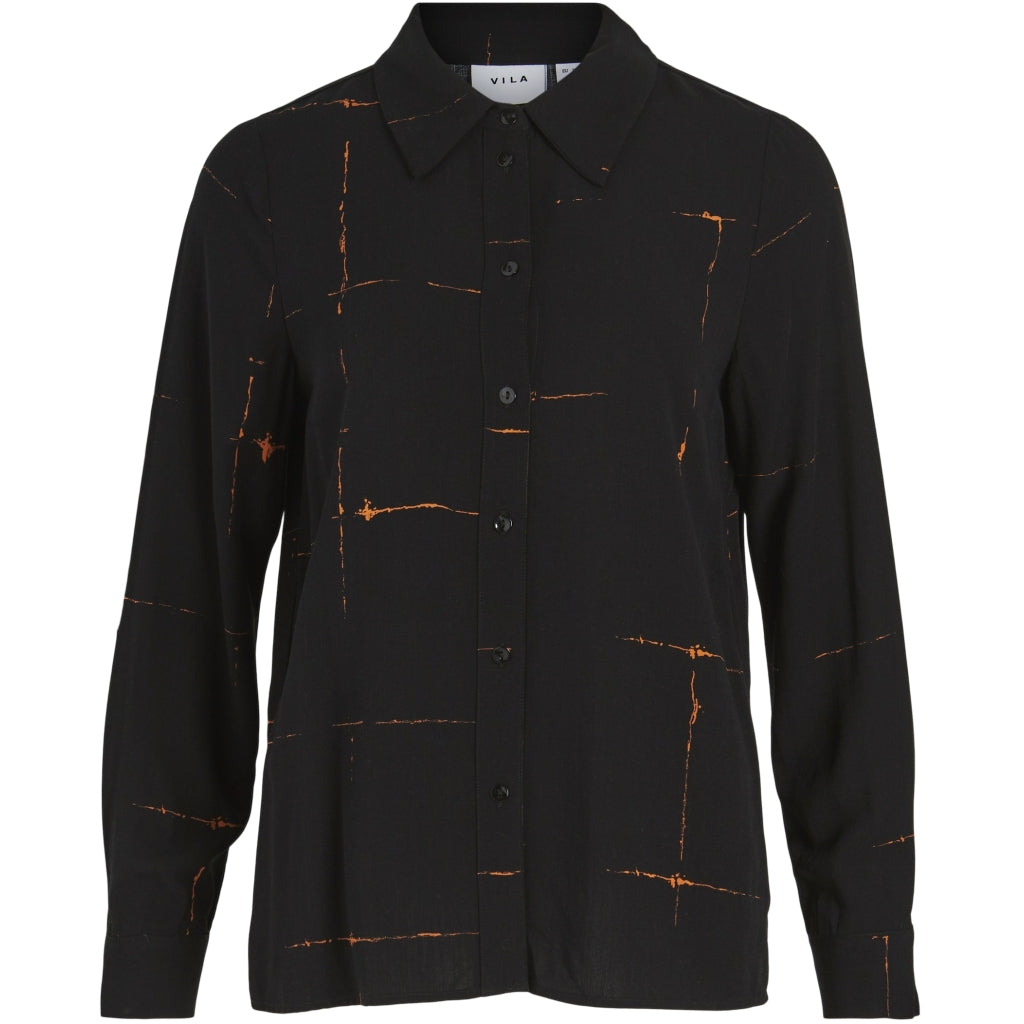 #3 - Vila dame skjorte VIJULY - Black