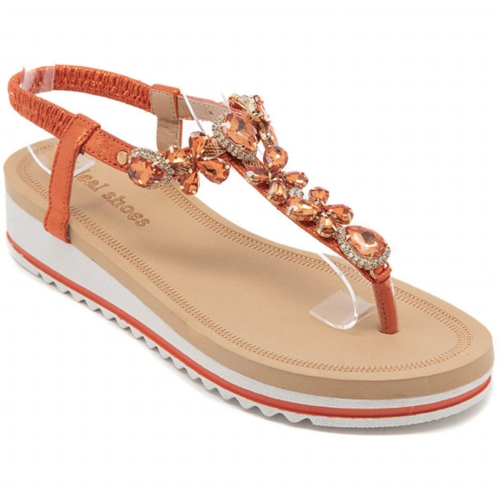 Se Bella sandal 7960 - Orange hos Klædeskabet.dk