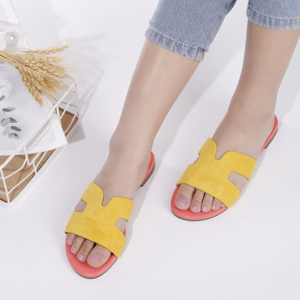 Dame sandal 5121 - Yellow