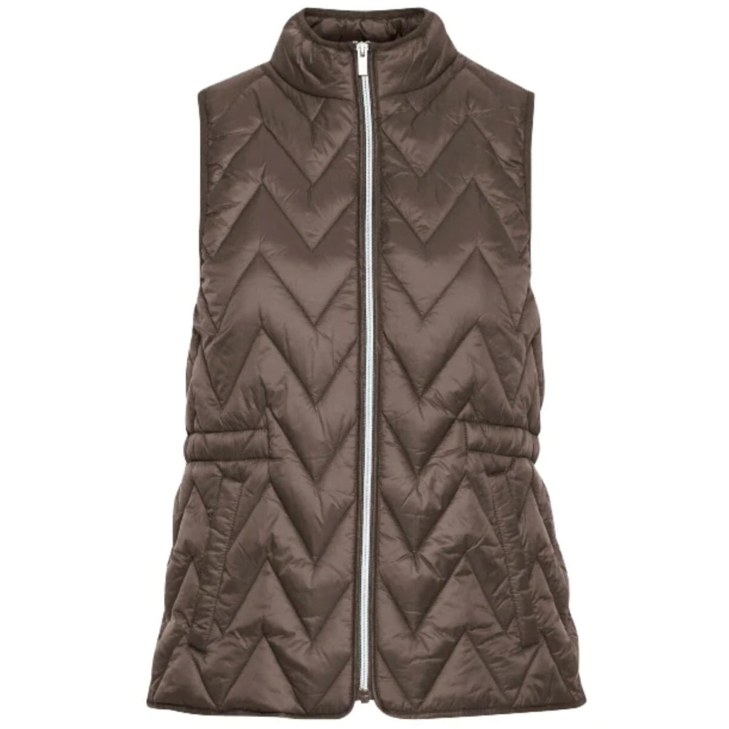 Fransa dame vest FRBAPADDING 3 - Pine Bark