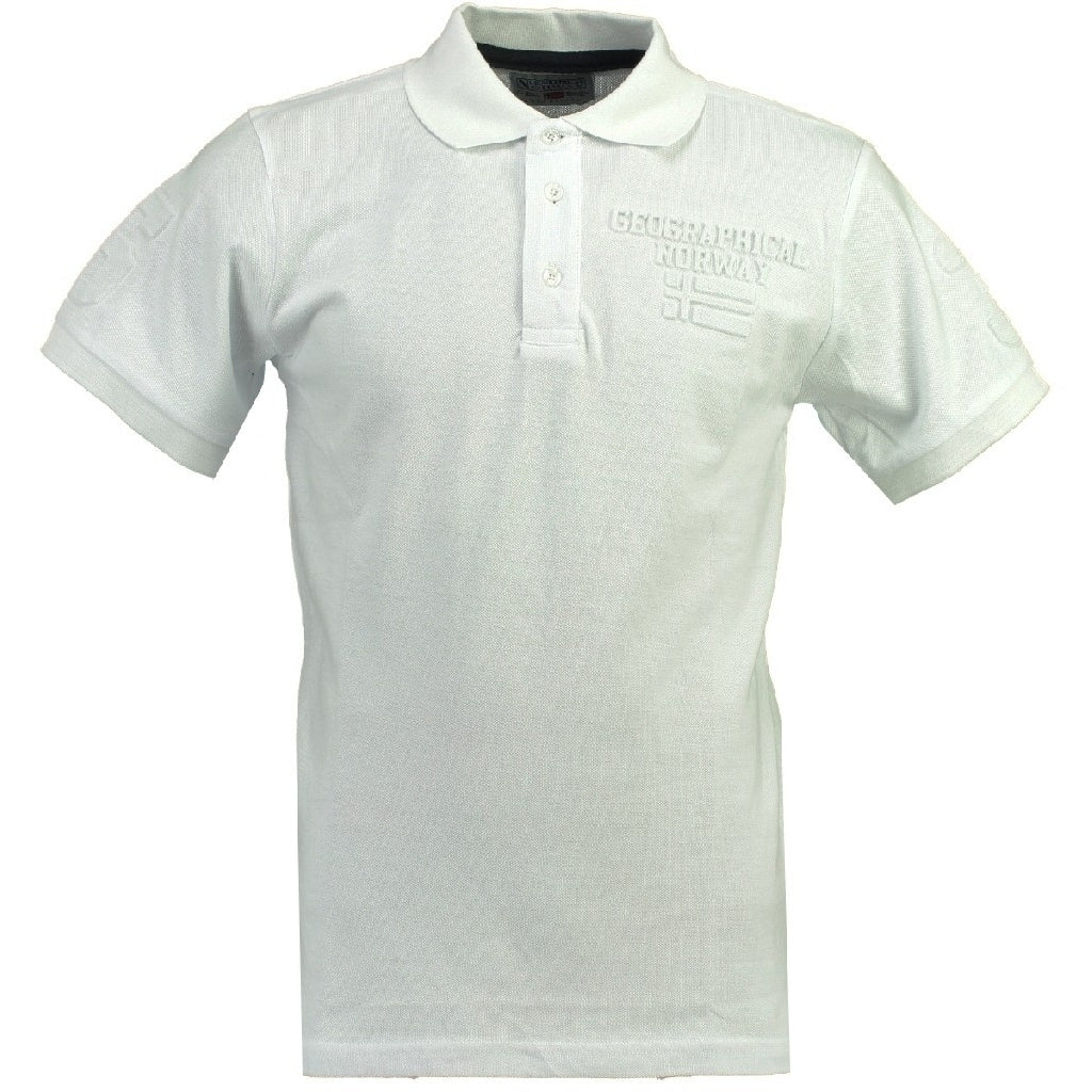 GEOGRAPHICAL NORWAY POLO Herre KEYTHEN - White