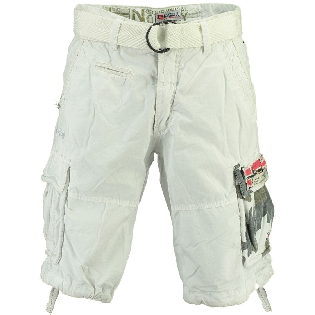 Se GEOGRAPHICAL NORWAY Shorts Herre PASTEQUE - White hos Klædeskabet.dk