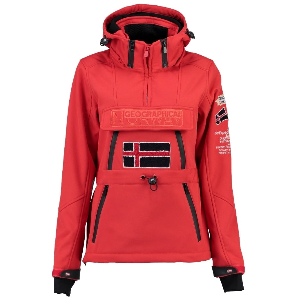 Se GEOGRAPHICAL NORWAY Softshell Dame TULBEUSE - Red hos Klædeskabet.dk