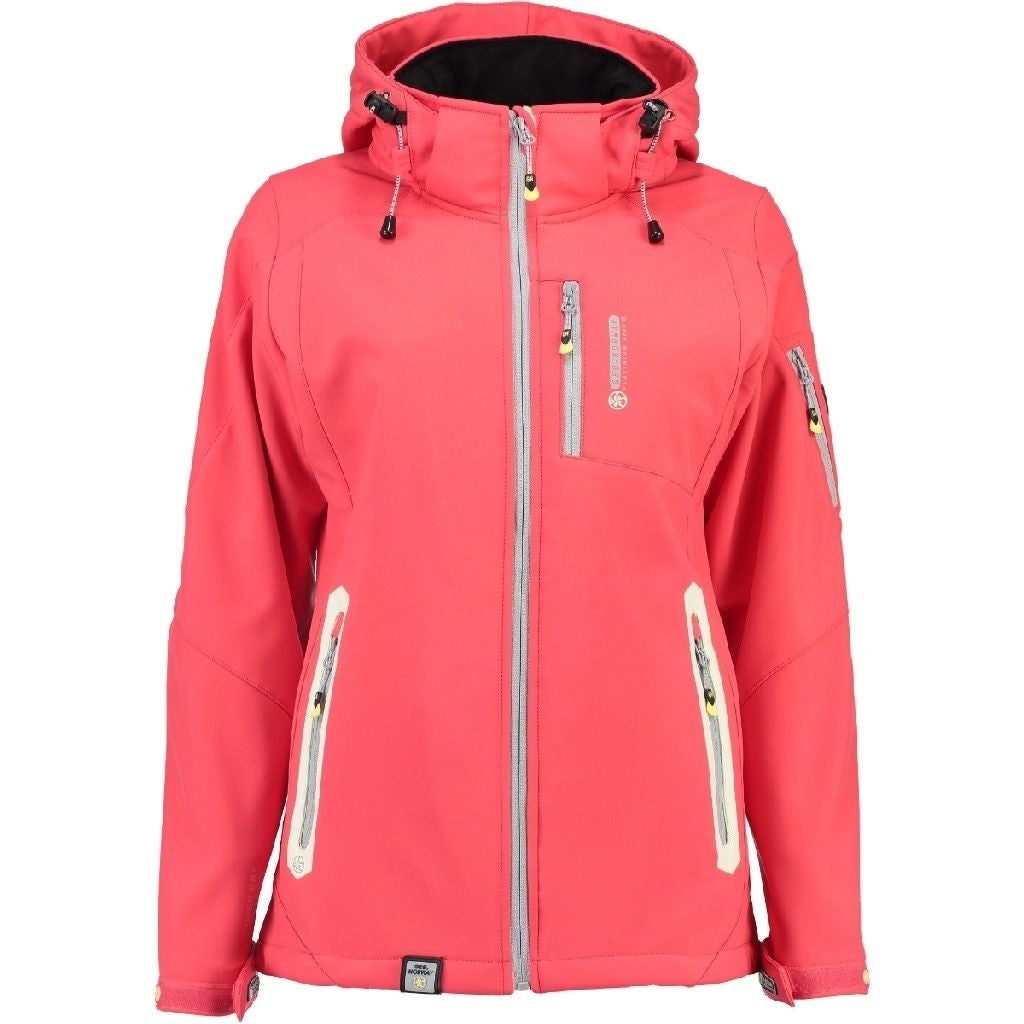 Se Geographical Norway Dame Softshell Jakke Tova - Coral hos Klædeskabet.dk