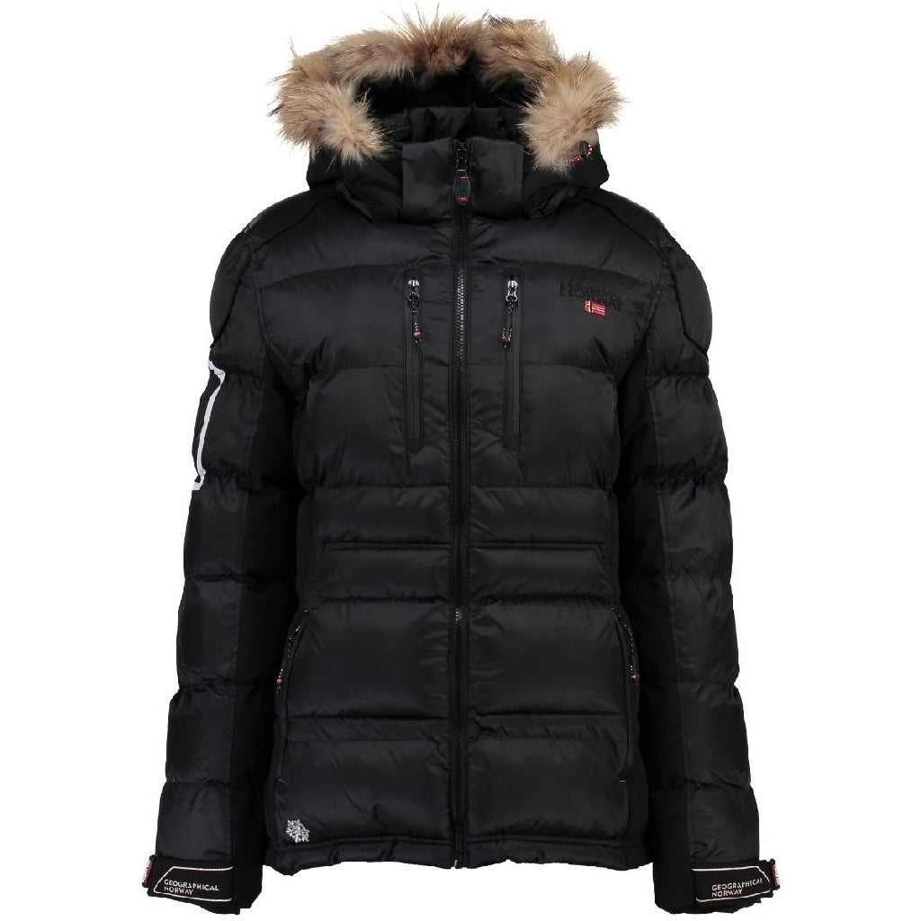 Geographical Norway Dame Vinterjakke Skijakke Basilic - Black