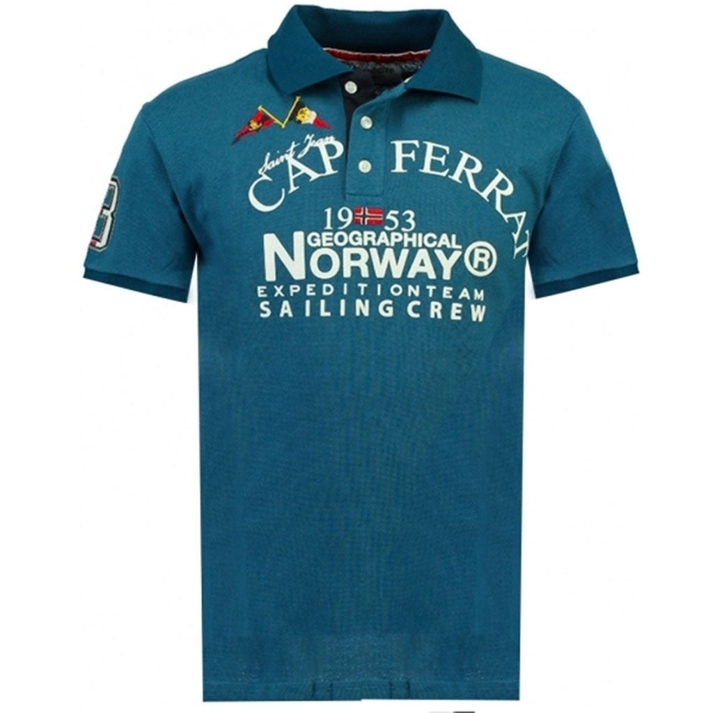 11: Geographical Norway herre polo Korsail - Blue