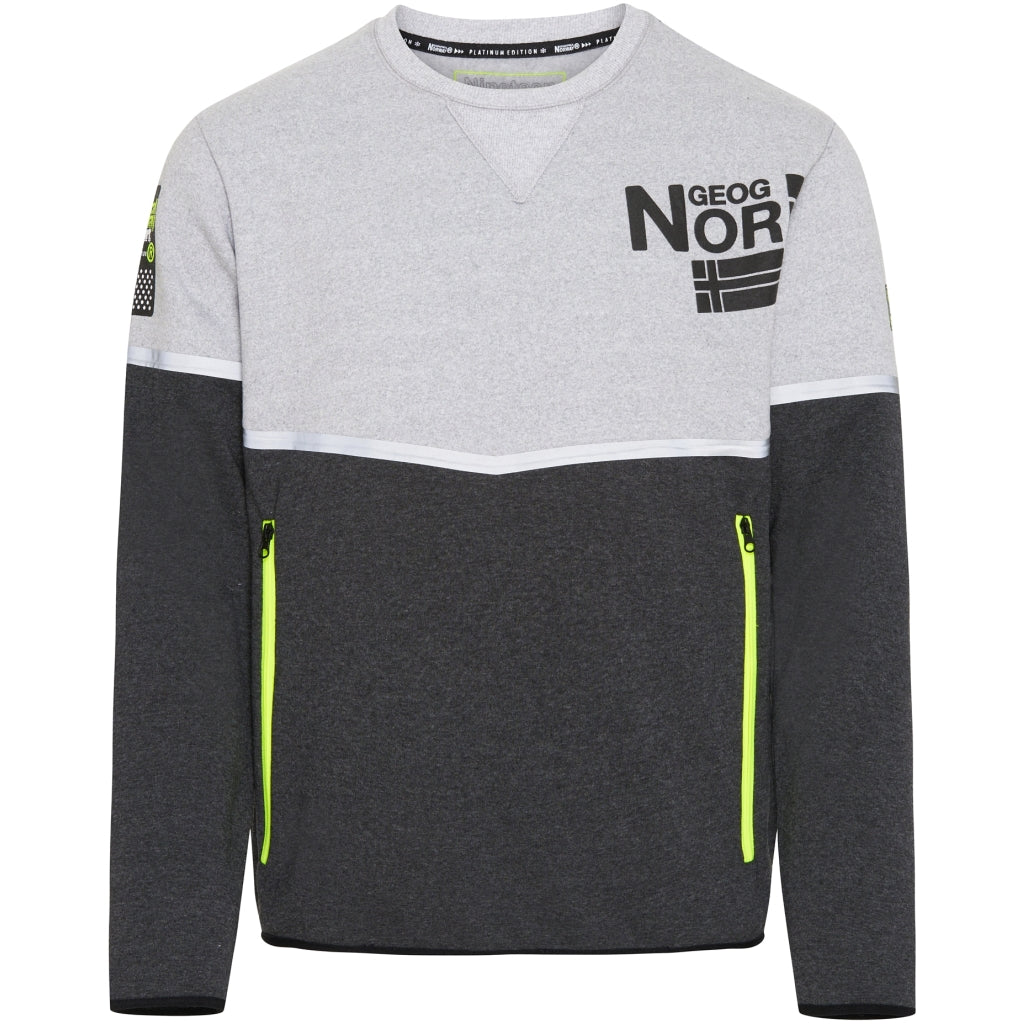 Se Geographical Norway sweatshirt Fanas Grey - Grey hos Klædeskabet.dk