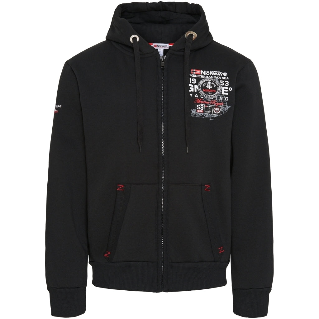 Se Geographical Norway sweatshirt Glack Navy - Black hos Klædeskabet.dk