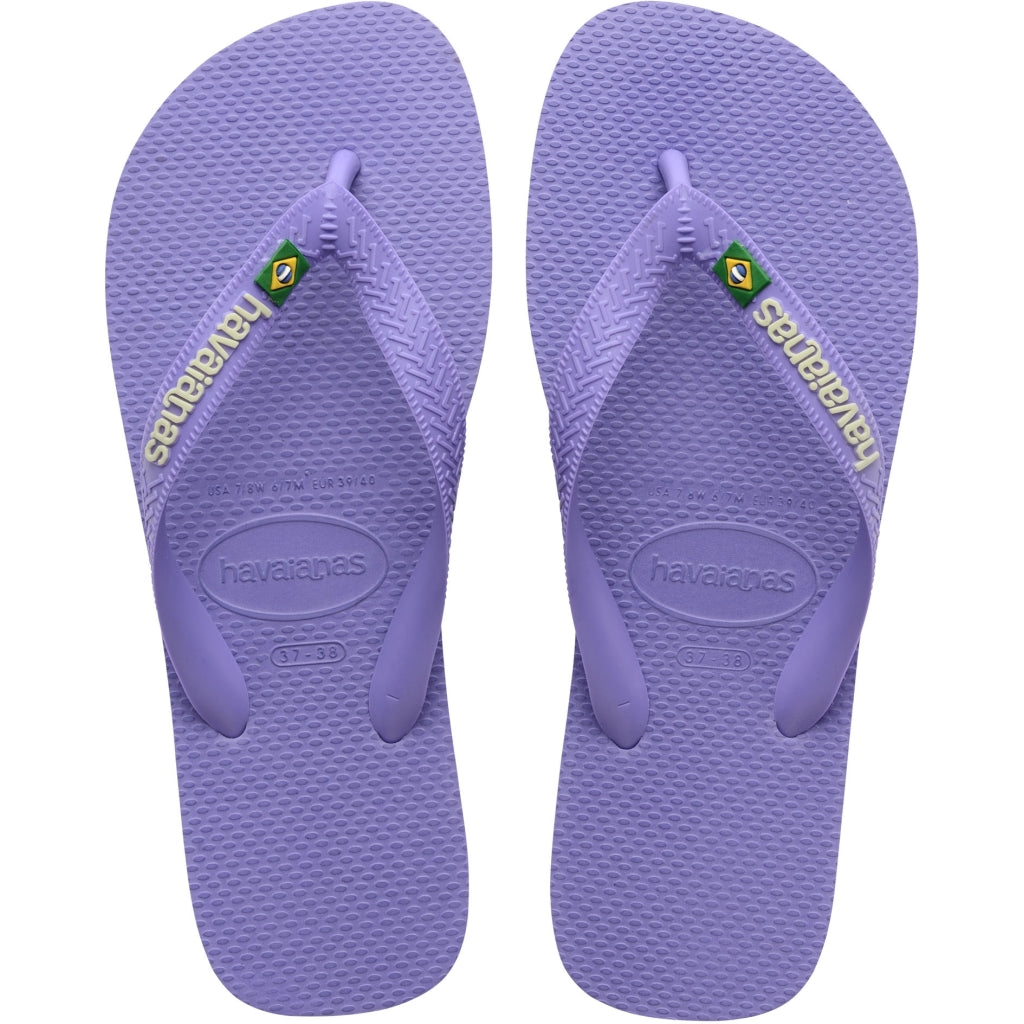 Se Havaianas Slippers Unisex Brazil Logo 4110850 - Purple Paisley9053 hos Klædeskabet.dk