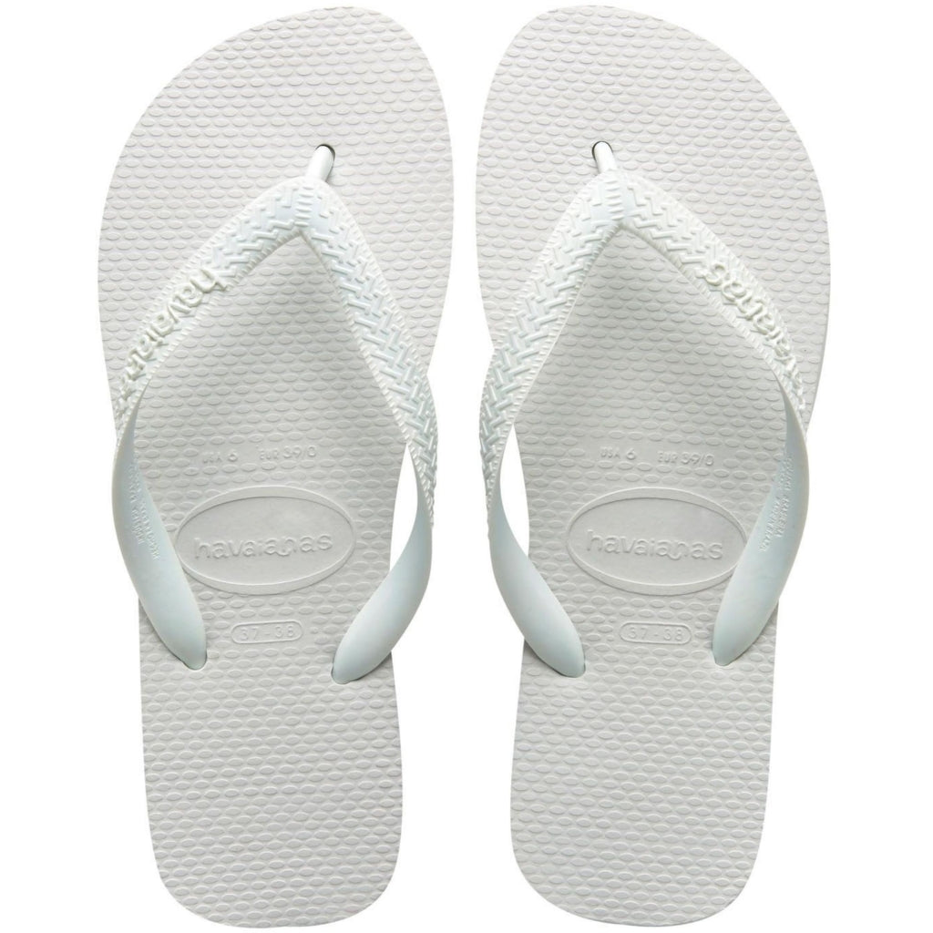 Se Havaianas Slippers Unisex Top 4000029 - White0001 hos Klædeskabet.dk