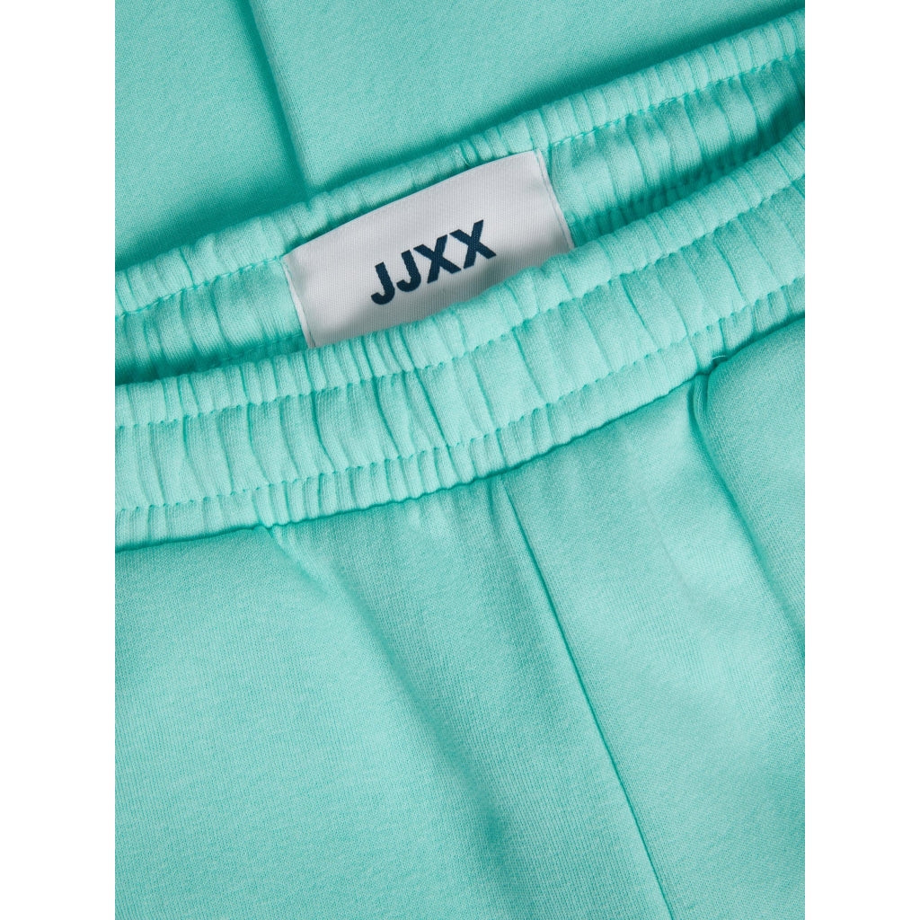 Se JJXX dame sweatpants JXABBIE - Aruba Blue TURQOUISE JJXX LOGO hos Klædeskabet.dk