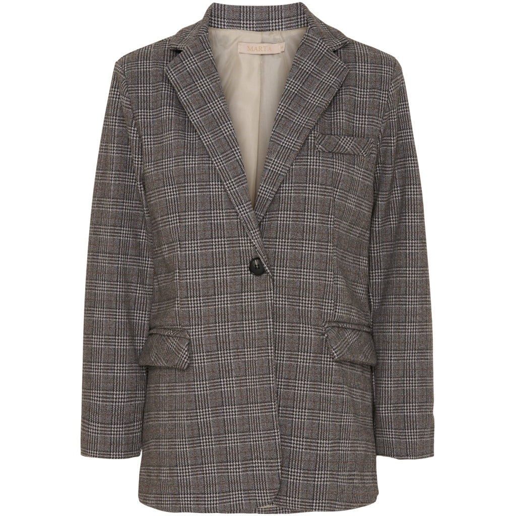 Billede af Marta Du Chateau dame blazer 872200 - Grey Check