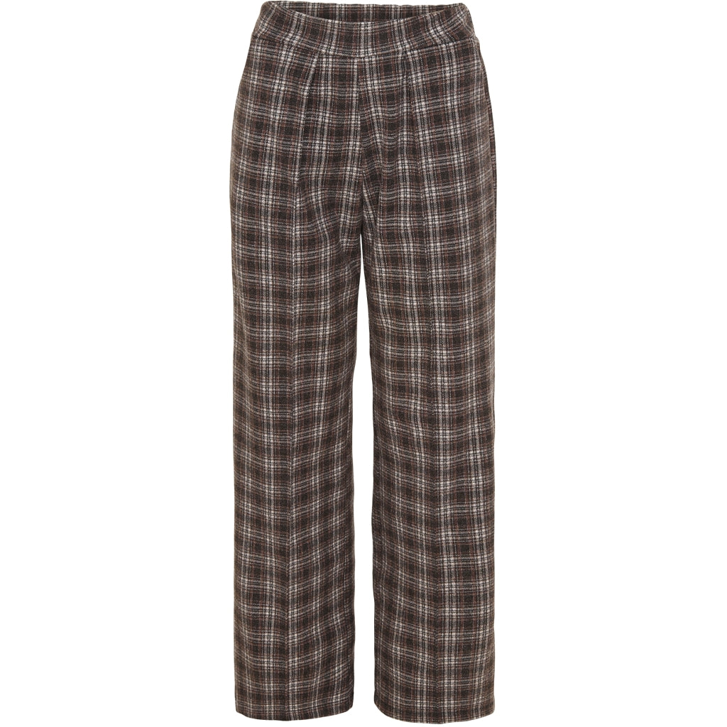 Billede af Marta Du Chateau dame bukser 99996 - Brown check