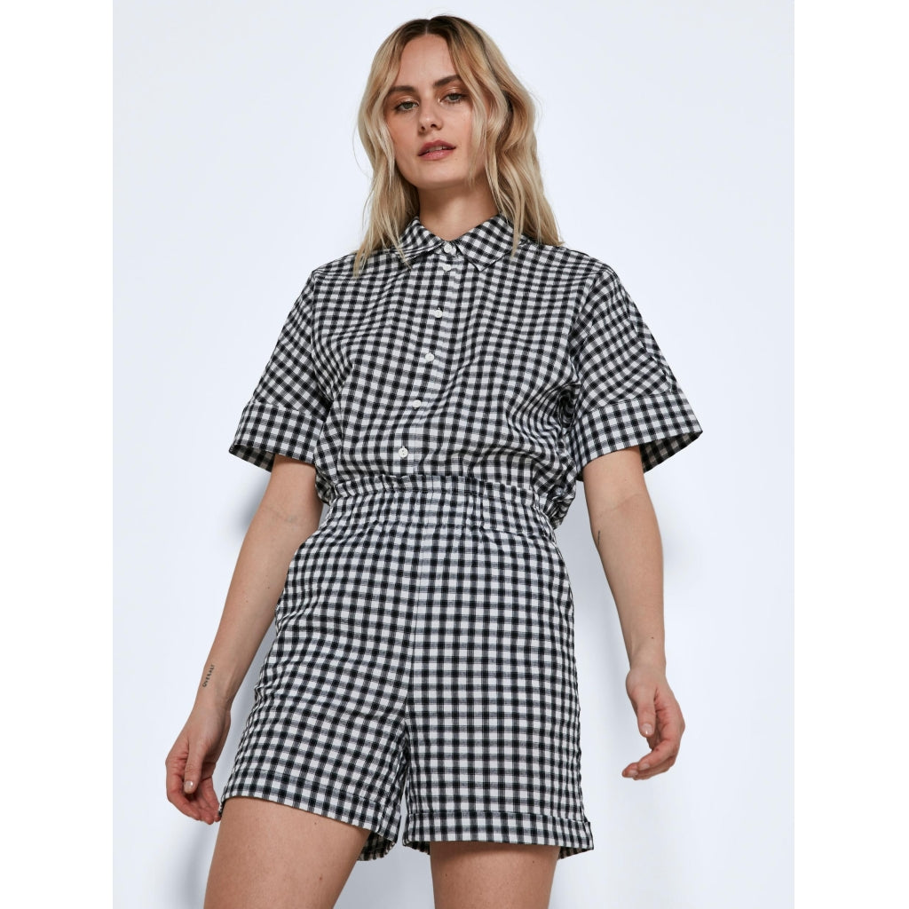 Billede af Noisy May dame shorts NMJONNA - Black Checks