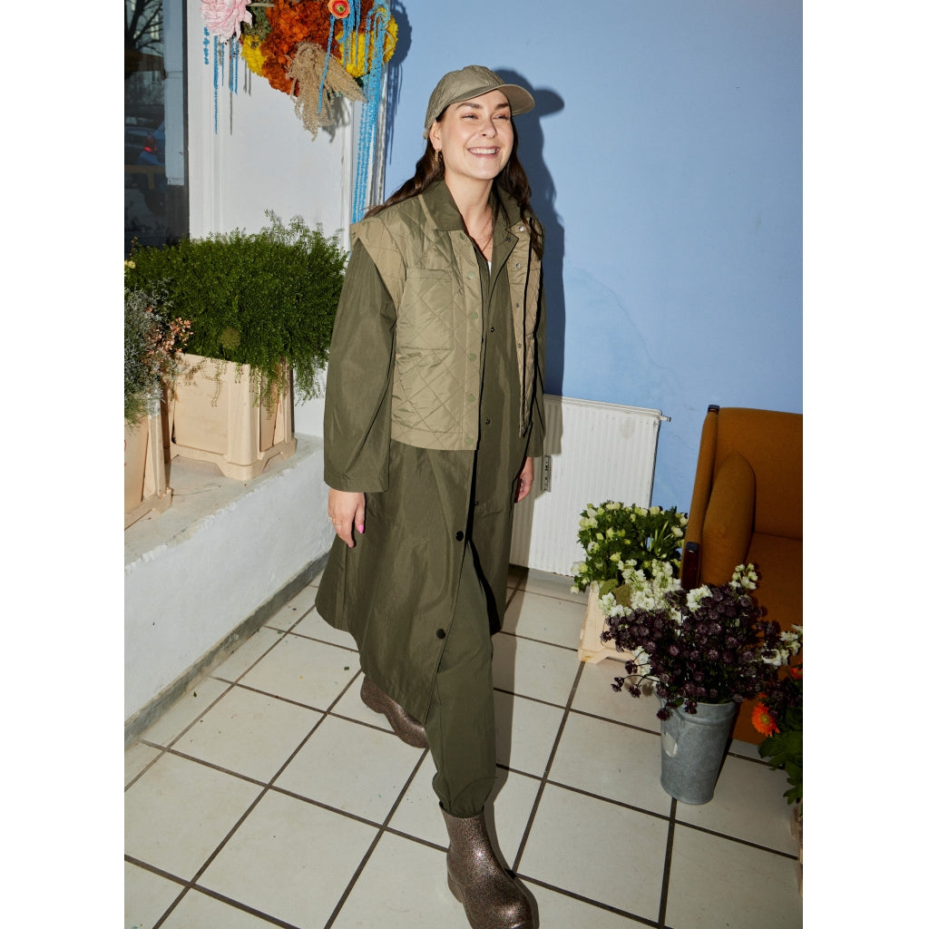 Billede af PIECES X DITTE ESTRUP PCSONNI COAT - Deep Lichen Green