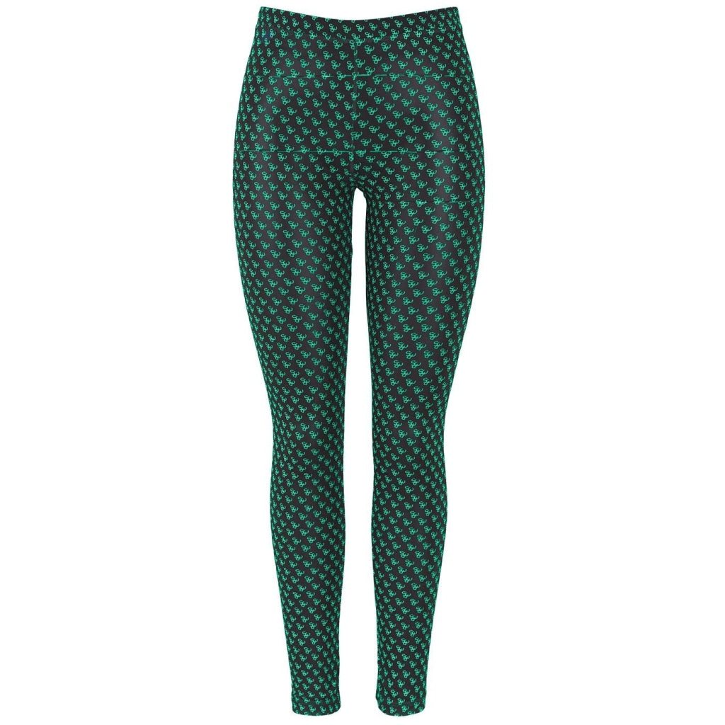 PIECES dame leggings PCSIMMO – Black Simply Green