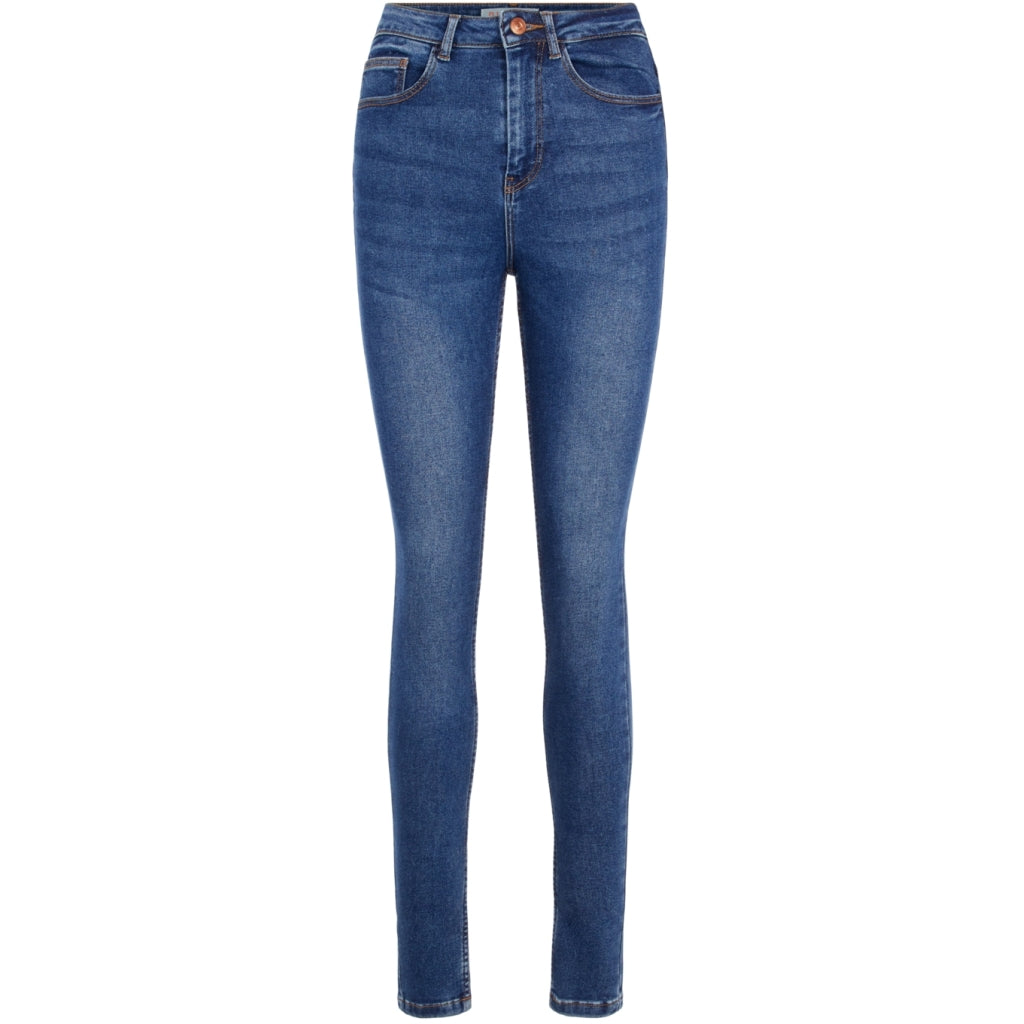 Billede af Pieces dame jeans PCHIGHFIVE - Medium Blue