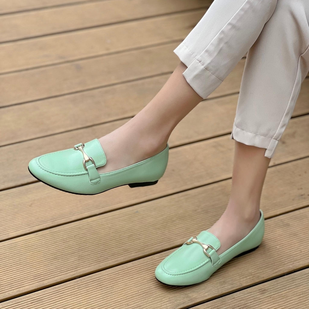 11: Silia dame Loafers 77-327 - Green