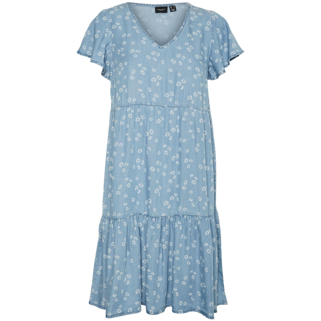 Billede af VERO MODA dame kjole VMHARPER - Light Blue Denim