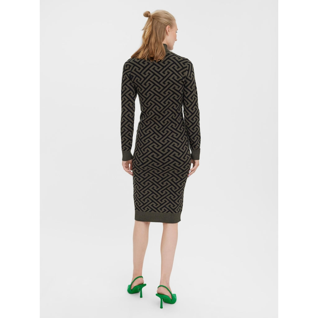 Vero Moda dame kjole - Black Ivy Green