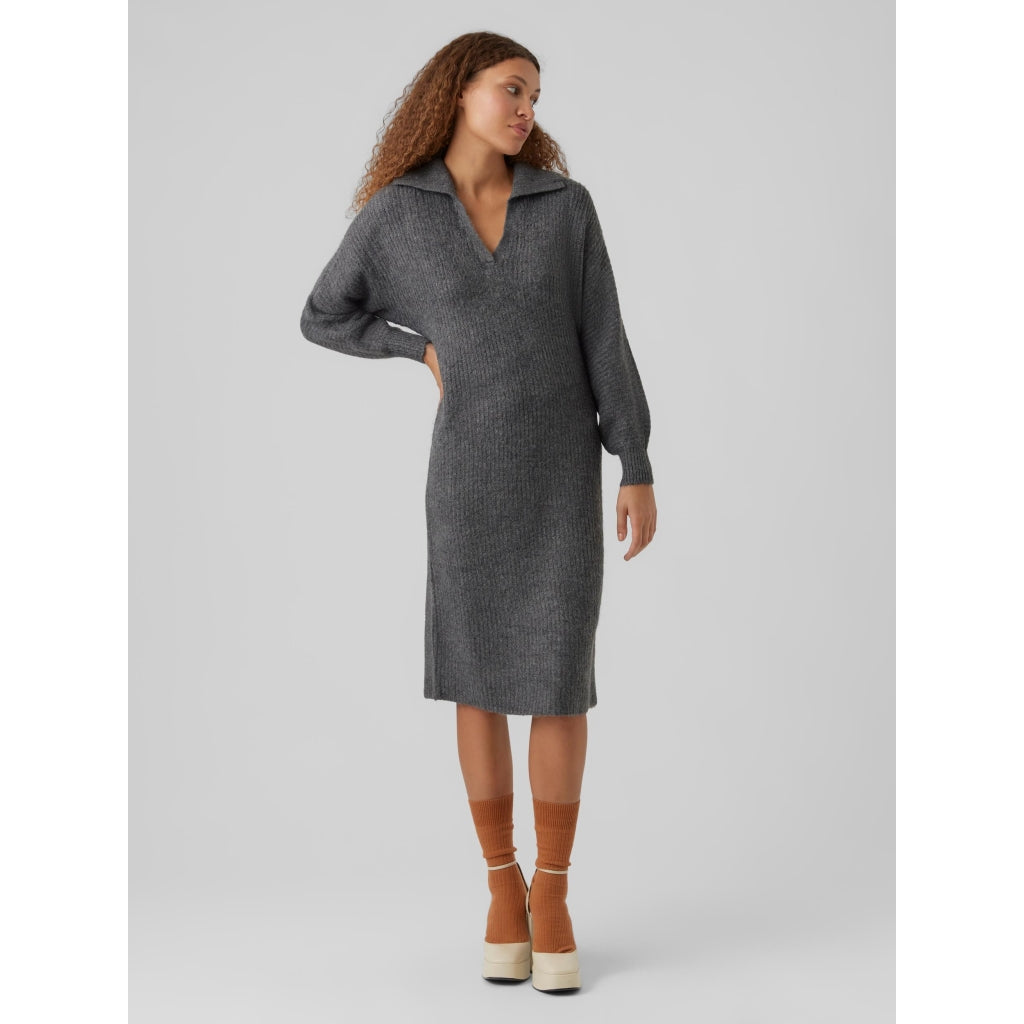 Billede af Vero Moda dame kjole VMFILENE - Medium grey melange