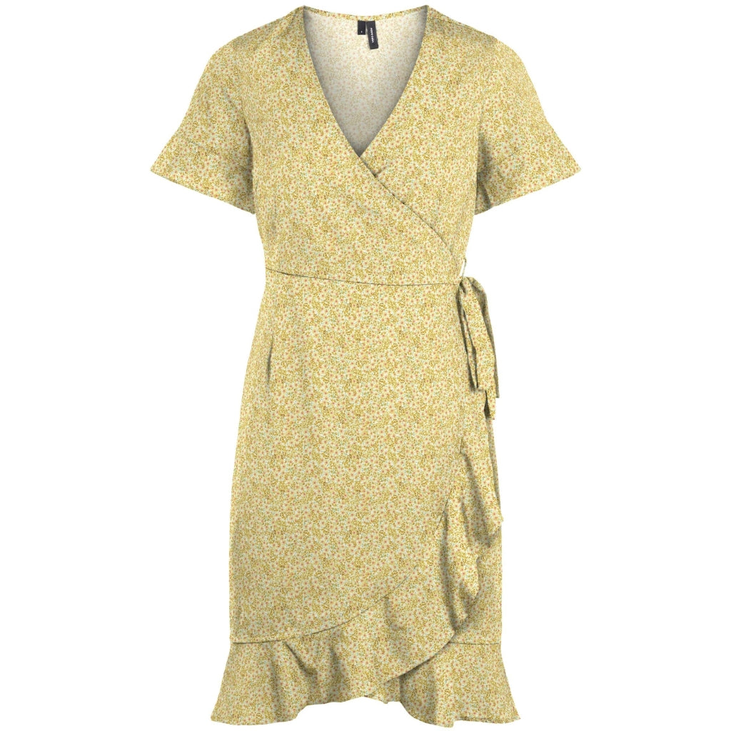 Billede af Vero Moda dame kjole VMHENNA - Birch Yellow Hollo