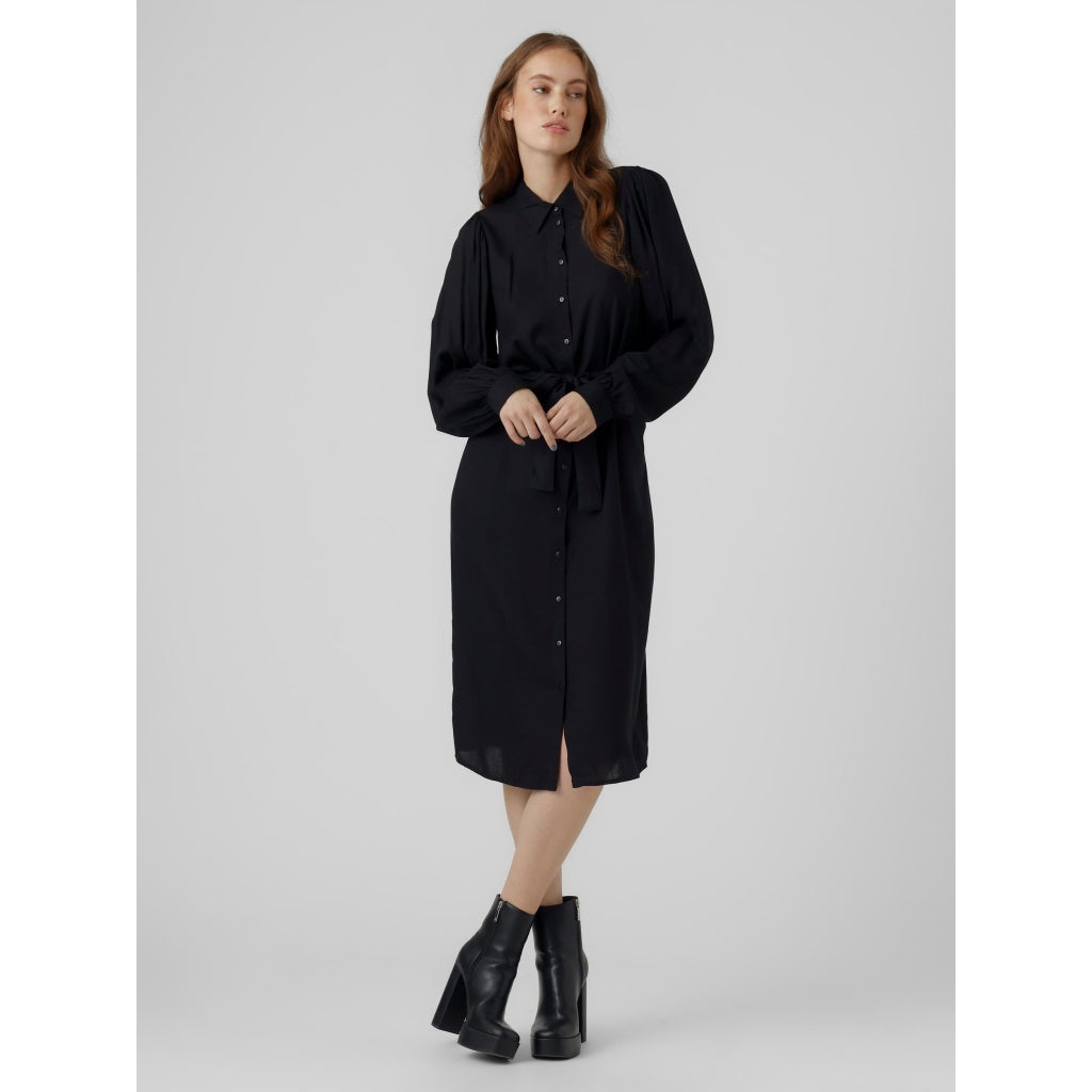 Vero Moda kjole VMKITTIE - Black 139.98 DKK - Boutiquenoir