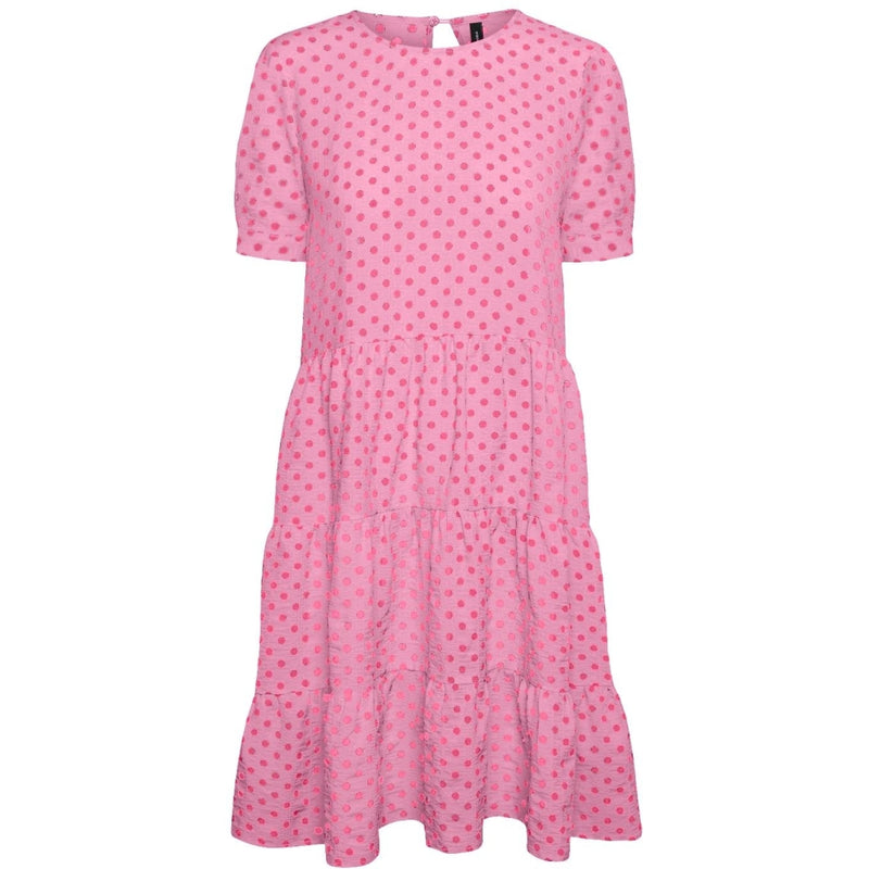 mesterværk Uregelmæssigheder Skælde ud Vero Moda dame kjole VMNELLY - Prism Pink hot pink dot