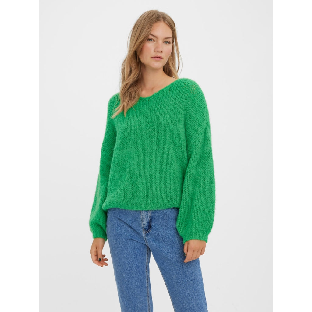 5: Vero Moda dame pullover VMERIN - Bright Green