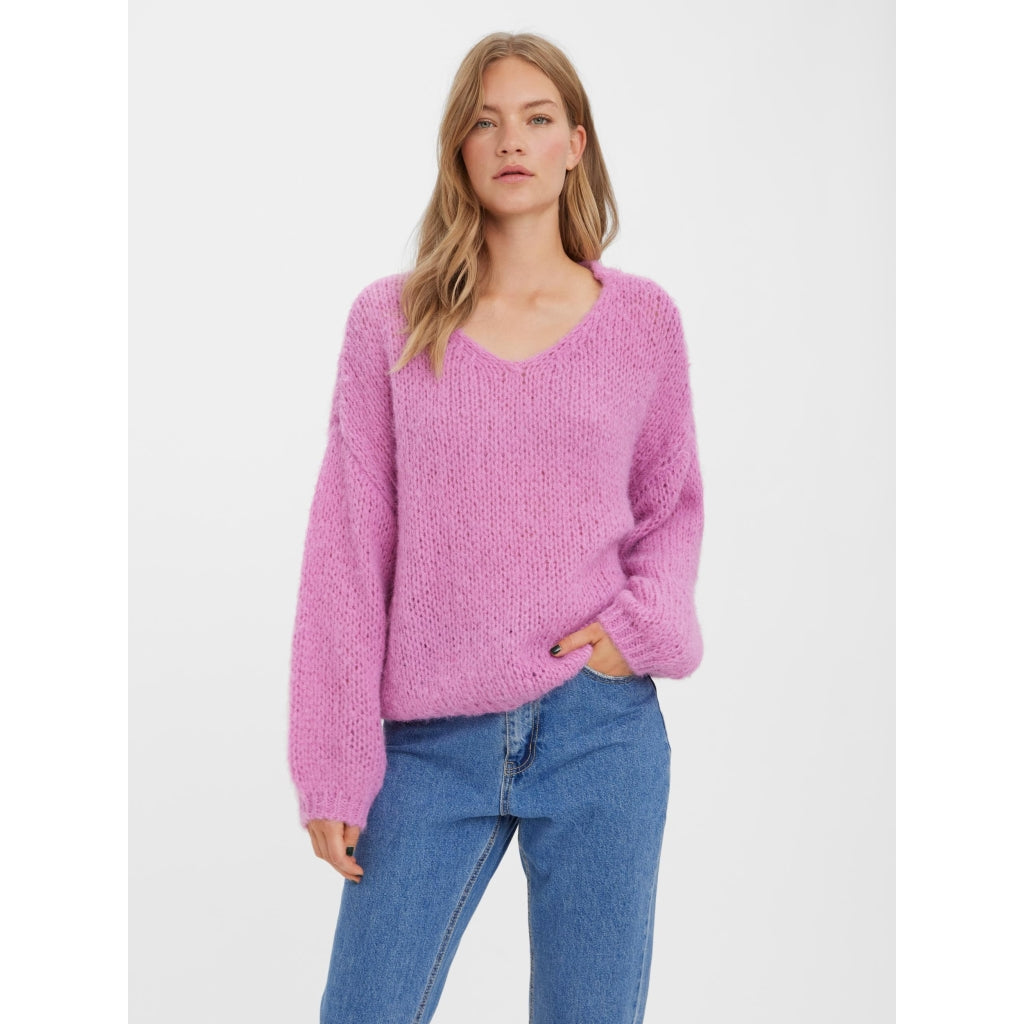 8: Vero Moda dame pullover VMERIN - Cyclamen