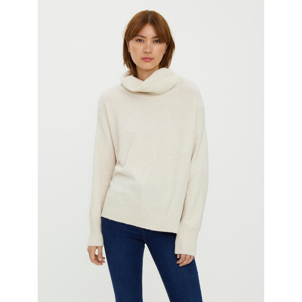 Vero Moda dame strik VMDOFFY - Birch Melange