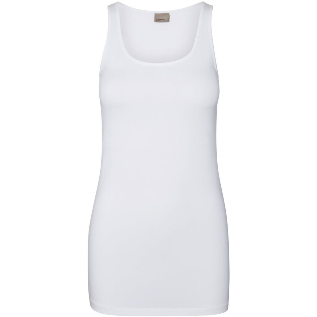 #3 - Vero Moda dame tanktop VMMAXI - Bright White