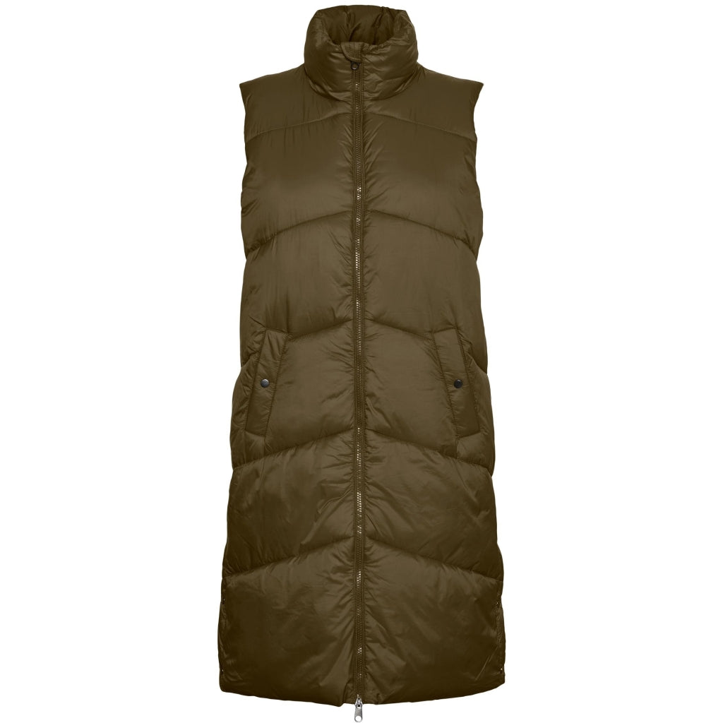 Se Vero Moda dame vest VMUPPSALA - Dark Olive hos Klædeskabet.dk