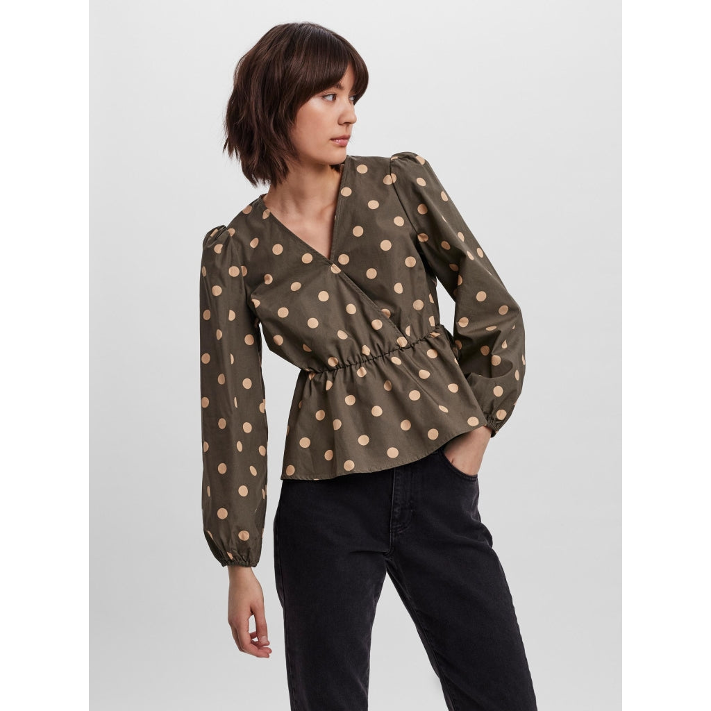 Vero moda dame bluse VMDANA - ivy green - nomad