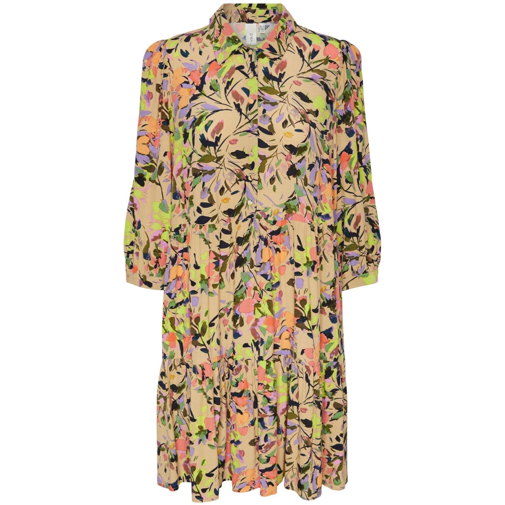 Billede af Y.A.S dame kjole YASERIKA - Warm Sand Emmy print