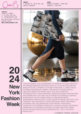 Great Review from Fashion Week Online for ChaniiB Shoes Attending the February 2024 New York Fashion Week