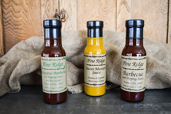 Pine Ridge Barbecue sauces and sweet mustard