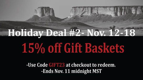 holiday deal #2 15% off gift baskets