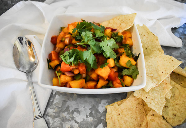 mango salsa in bowl