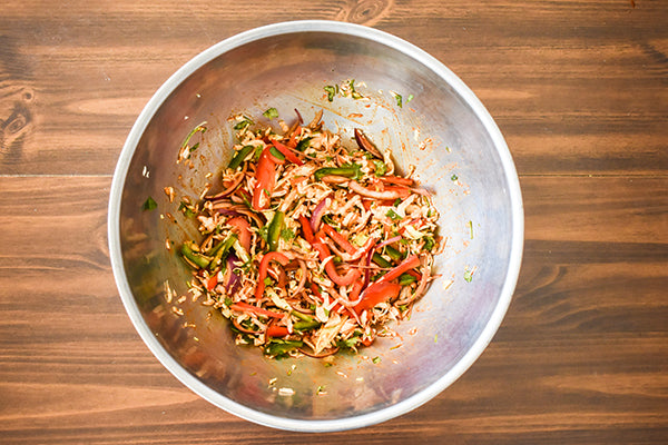 mixed chili lime coleslaw