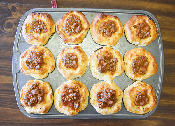 cooked chili cups before cheese is added